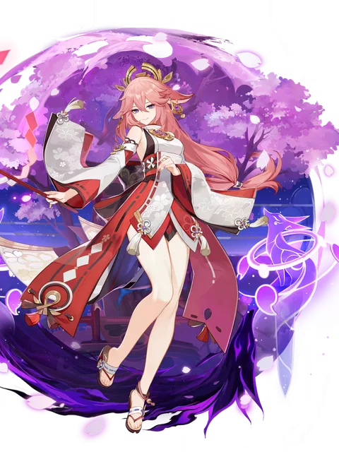 #6 Yae Miko — Most Smashed Genshin Characters